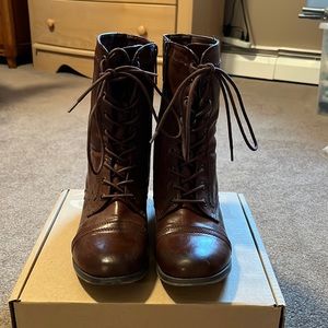 Dark brown boots